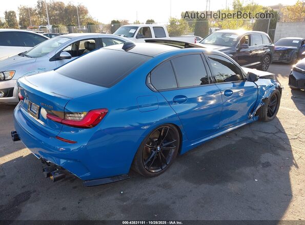 3MW5U7J08L8B43173 2020 BMW 3 SERIES Blue Հետևի աջ