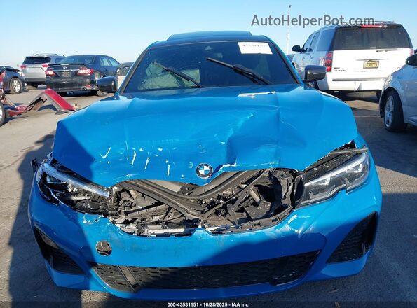 3MW5U7J08L8B43173 2020 BMW 3 SERIES Blue Սարքավորումների վահանակի տեսք