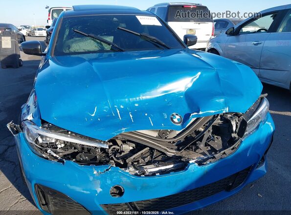 3MW5U7J08L8B43173 2020 BMW 3 SERIES Blue Դիմացի տեսք