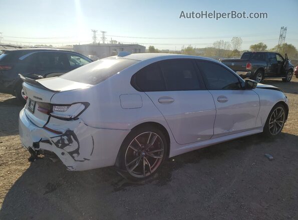 3MW5U9J07N8C29668 2022 BMW M3 White Rear right