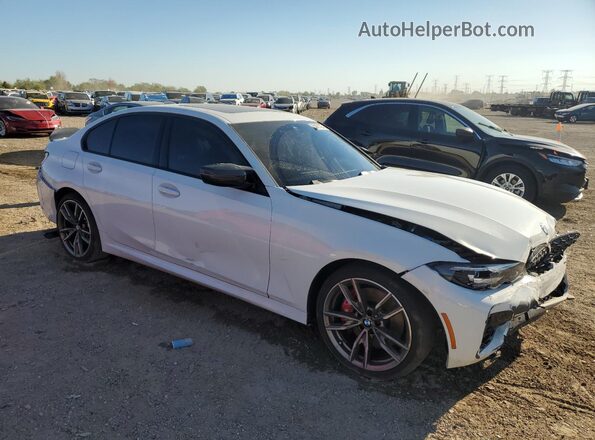 3MW5U9J07N8C29668 2022 BMW M3 White Front right