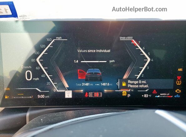 3MW69FF08P8D70815 2023 BMW 3 SERIES Black Instrument cluster view