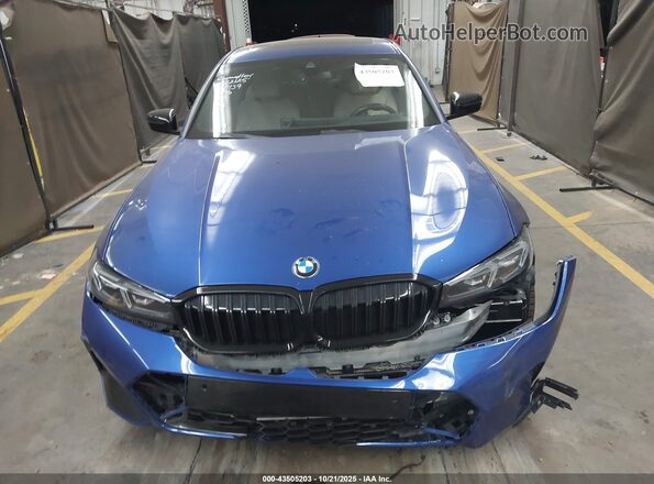 3MW69FF09P8D59323 2023 BMW 3 SERIES Blue წინა პანელის ხედი