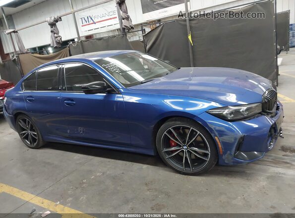 3MW69FF09P8D59323 2023 BMW 3 SERIES Blue ხელსაწყოთა პანელის ხედი