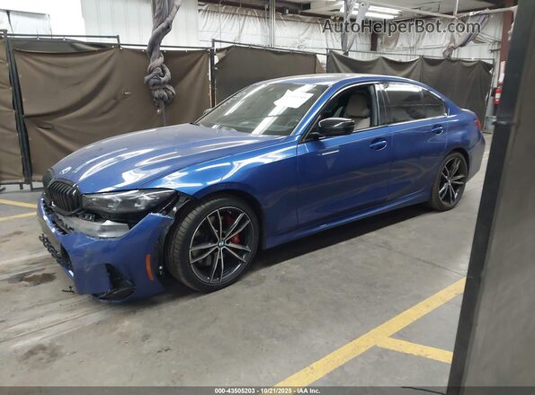 3MW69FF09P8D59323 2023 BMW 3 SERIES Blue უკანა სალონის ხედი