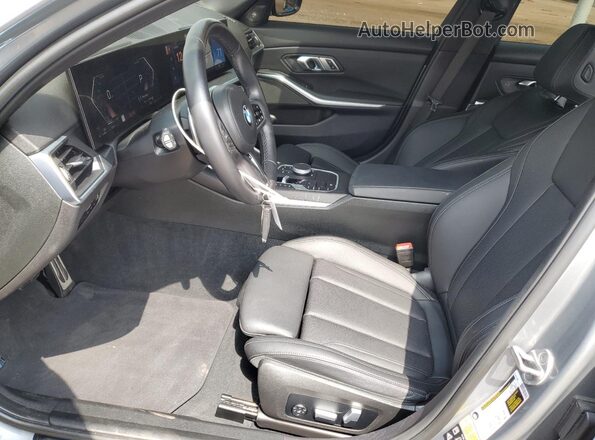 3MW89FF04P8D64180 2023 BMW 3 SERIES Gray Front interior view