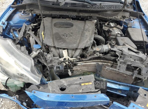 3MYDLBYV6KY520606 2019 TOYOTA YARIS Blue Вид задньої частини салону