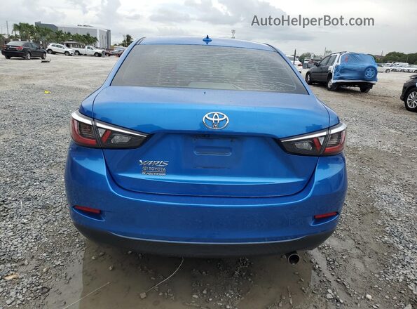 3MYDLBYV6KY520606 2019 TOYOTA YARIS Blue Вид ззаду