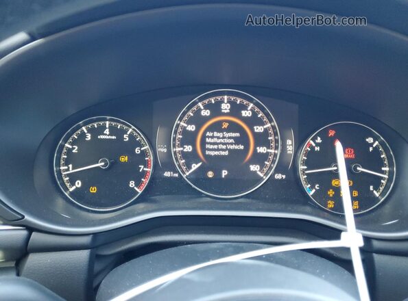 3MZBPACM8SM476308 2025 MAZDA 3 White ხელსაწყოთა პანელის ხედი