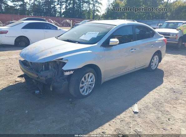 3N1AB7AP2JY256718 2018 NISSAN SENTRA Silver Передня ліва чверть
