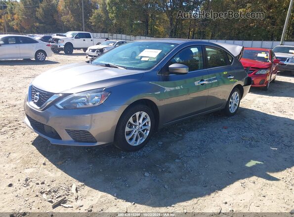 3N1AB7AP4KY456081 2019 NISSAN SENTRA Gray Передня ліва чверть