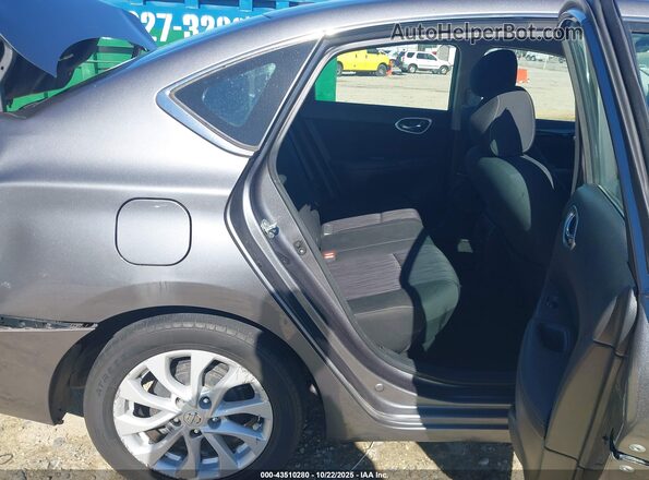 3N1AB7AP4KY456081 2019 NISSAN SENTRA Gray Вид наклейки з VIN-кодом