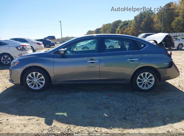 3N1AB7AP4KY456081 2019 NISSAN SENTRA Gray Панорамний вид салону 360°