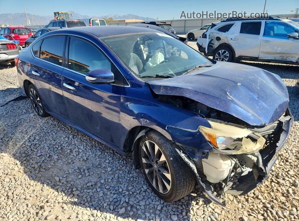 3N1AB7AP7JY267665 2018 NISSAN SENTRA Blue წინა მარჯვენა