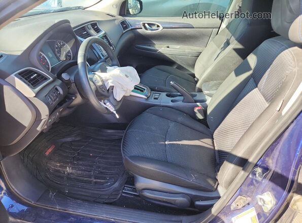 3N1AB7AP7JY267665 2018 NISSAN SENTRA Blue წინა სალონის ხედი