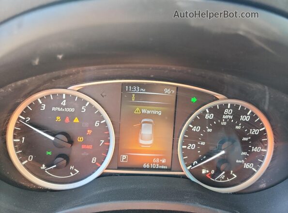 3N1AB7AP7JY267665 2018 NISSAN SENTRA Blue ხელსაწყოთა პანელის ხედი
