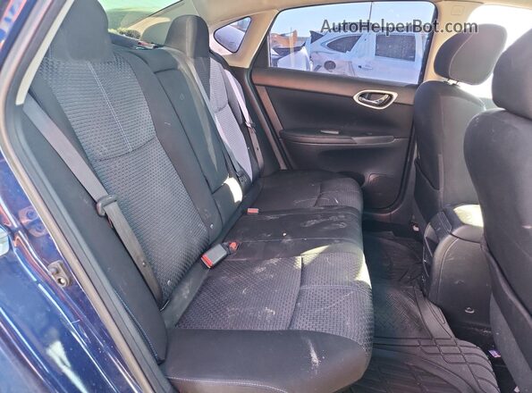 3N1AB7AP7JY267665 2018 NISSAN SENTRA Blue უკანა სავარძლების ხედი