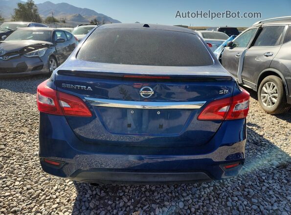 3N1AB7AP7JY267665 2018 NISSAN SENTRA Blue უკანა ხედი