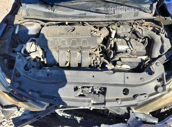 3N1AB7AP7JY267665 2018 NISSAN SENTRA Blue უკანა სალონის ხედი