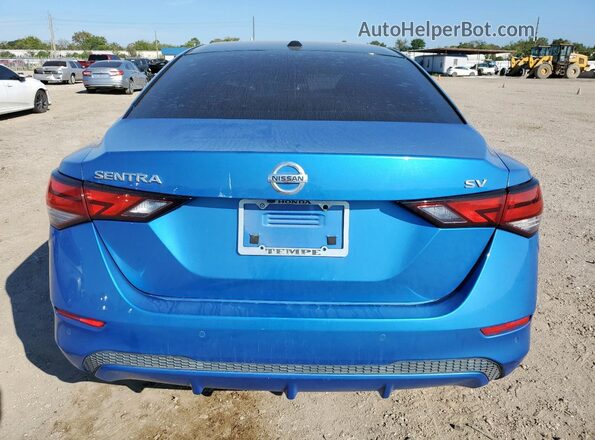 3N1AB8CV1LY214500 2020 NISSAN SENTRA Blue Widok z tyłu