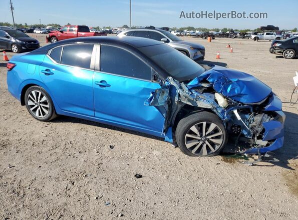 3N1AB8CV1LY214500 2020 NISSAN SENTRA Blue Przód prawy