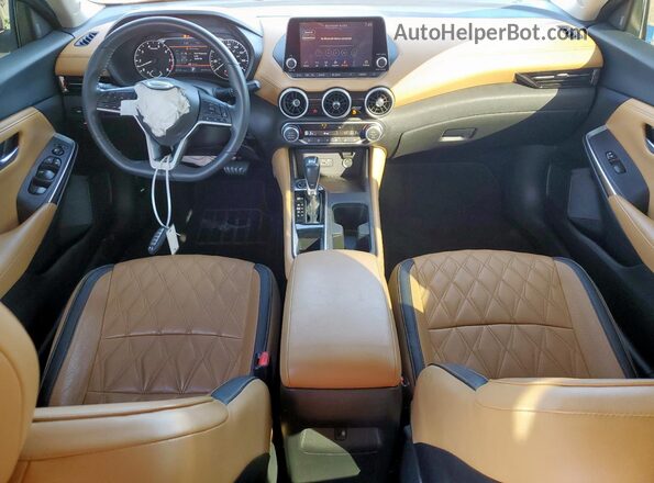 3N1AB8CV1LY214500 2020 NISSAN SENTRA Blue Widok deski rozdzielczej