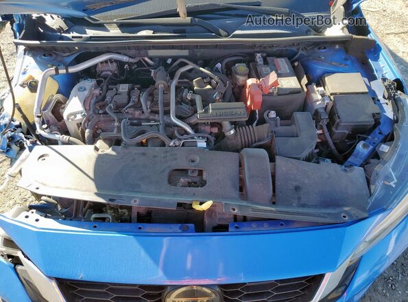 3N1AB8CV1LY214500 2020 NISSAN SENTRA Blue Widok wnętrza z tyłu