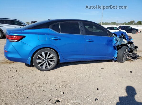 3N1AB8CV1LY214500 2020 NISSAN SENTRA Blue Tył prawy