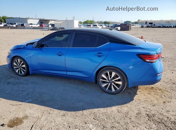 3N1AB8CV1LY214500 2020 NISSAN SENTRA Blue Tył lewy