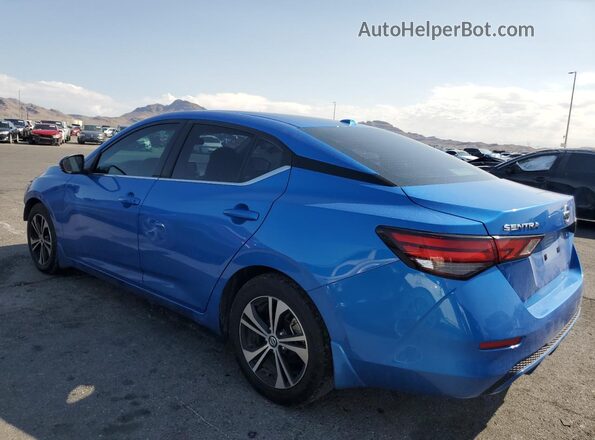 3N1AB8CV4MY225069 2021 NISSAN SENTRA Blue უკანა მარცხენა