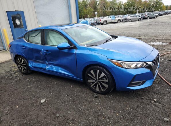 3N1AB8CV7MY293494 2021 NISSAN SENTRA Blue 