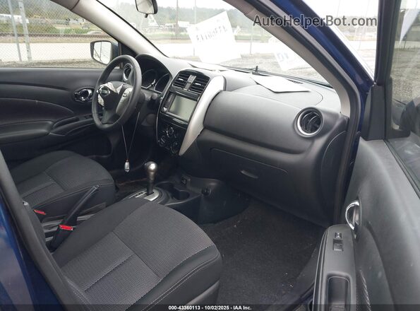 3N1CN7AP6KL873098 2019 NISSAN VERSA Blue Widok wnętrza z przodu