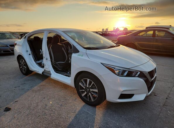3N1CN8EV1NL846488 2022 NISSAN VERSA White Przód prawy