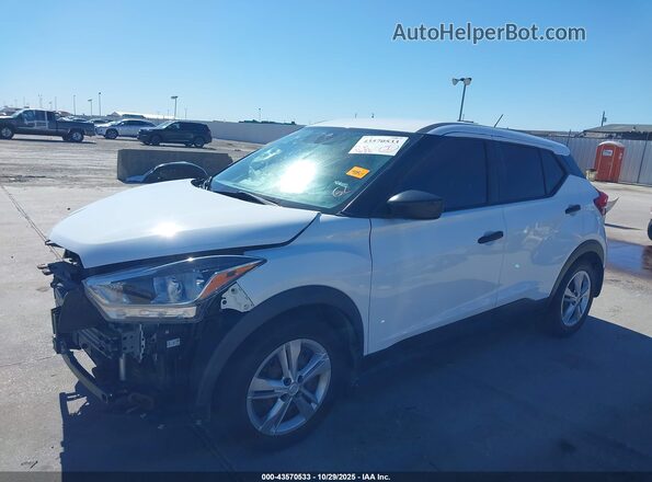 3N1CP5BV4LL546051 2020 NISSAN KICKS White წინა მარცხენა ხედი სამი მეოთხედიდან