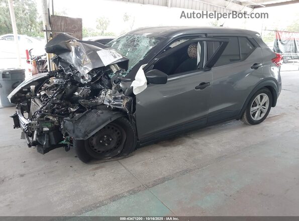 3N1CP5BV5LL514919 2020 NISSAN KICKS Серый Передняя левая четверть