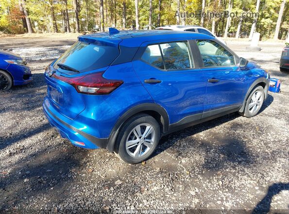 3N1CP5BV5NL476756 2022 NISSAN KICKS Blue Trasero derecho