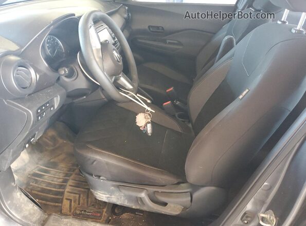 3N1CP5BV7LL544374 2020 NISSAN KICKS Gray Widok wnętrza z przodu