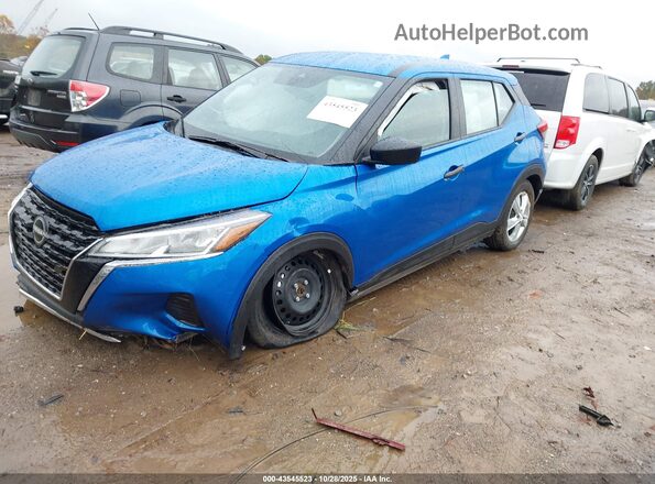 3N1CP5BV8SL493045 2025 NISSAN KICKS PLAY Blue Front left