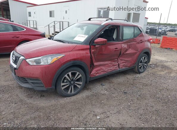 3N1CP5CV0LL515250 2020 NISSAN KICKS Maroon Vista tres cuartos delantera izquierda