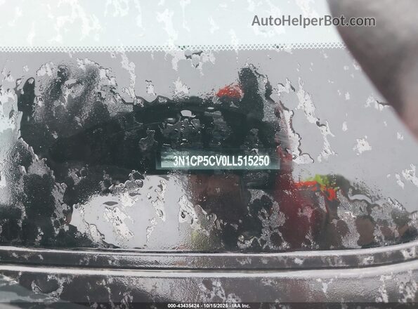 3N1CP5CV0LL515250 2020 NISSAN KICKS Maroon Vista del compartimento del motor