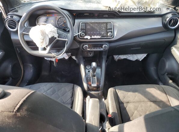 3N1CP5CV2LL520689 2020 NISSAN KICKS Silver Առջևի վահանակի տեսք
