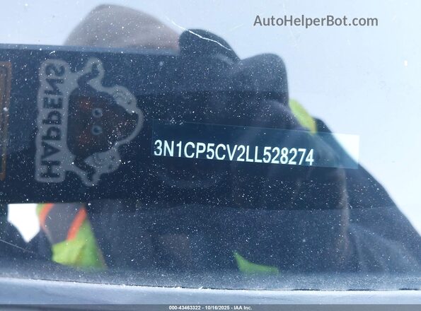 3N1CP5CV2LL528274 2020 NISSAN KICKS Blue Շարժիչի բաժամունքի տեսք