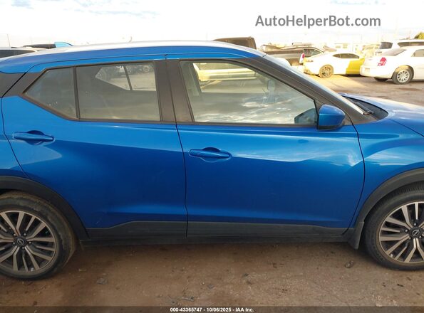 3N1CP5CV3NL498026 2022 NISSAN KICKS Blue Вид задньої частини салону