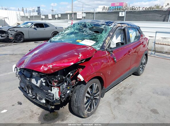 3N1CP5CV5LL519620 2020 NISSAN KICKS Красный Передняя левая четверть