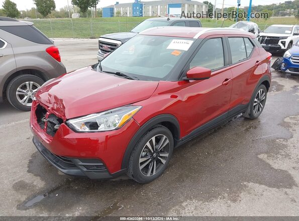 3N1CP5CV5LL522615 2020 NISSAN KICKS Red Передня ліва чверть