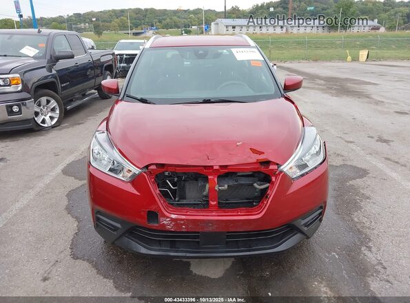 3N1CP5CV5LL522615 2020 NISSAN KICKS Red Вид задньої частини салону