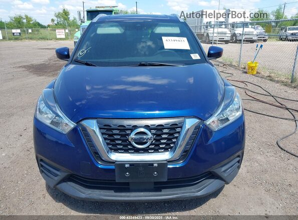 3N1CP5CV7LL499743 2020 NISSAN KICKS Blue Вид щитка приладів