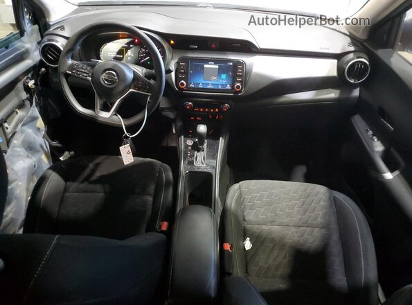 3N1CP5CV8ML548630 2021 NISSAN KICKS Gray Dashboard view
