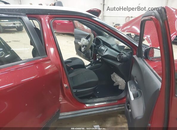 3N1CP5CV9LL566052 2020 NISSAN KICKS Red Widok wnętrza z przodu