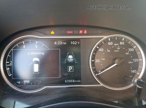 3N1CP5CVXLL487067 2020 NISSAN KICKS Black Widok zestawu wskaźników